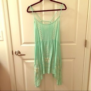 Free people mint green dress